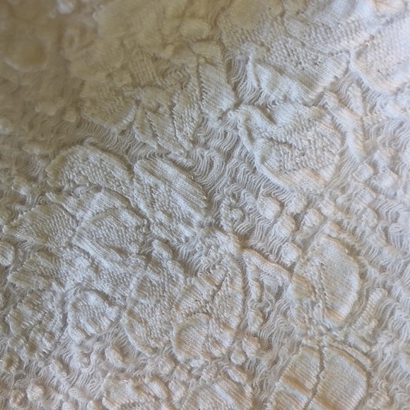 REBECCA TAYLOR Size 6 White Tankdress Textured Brocade Floral cocktail $475 NEW - Picture 17 of 17